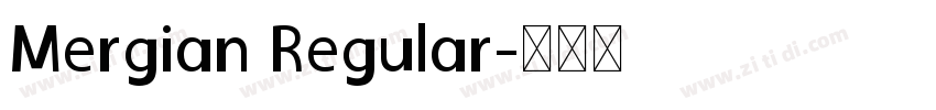 Mergian Regular字体转换